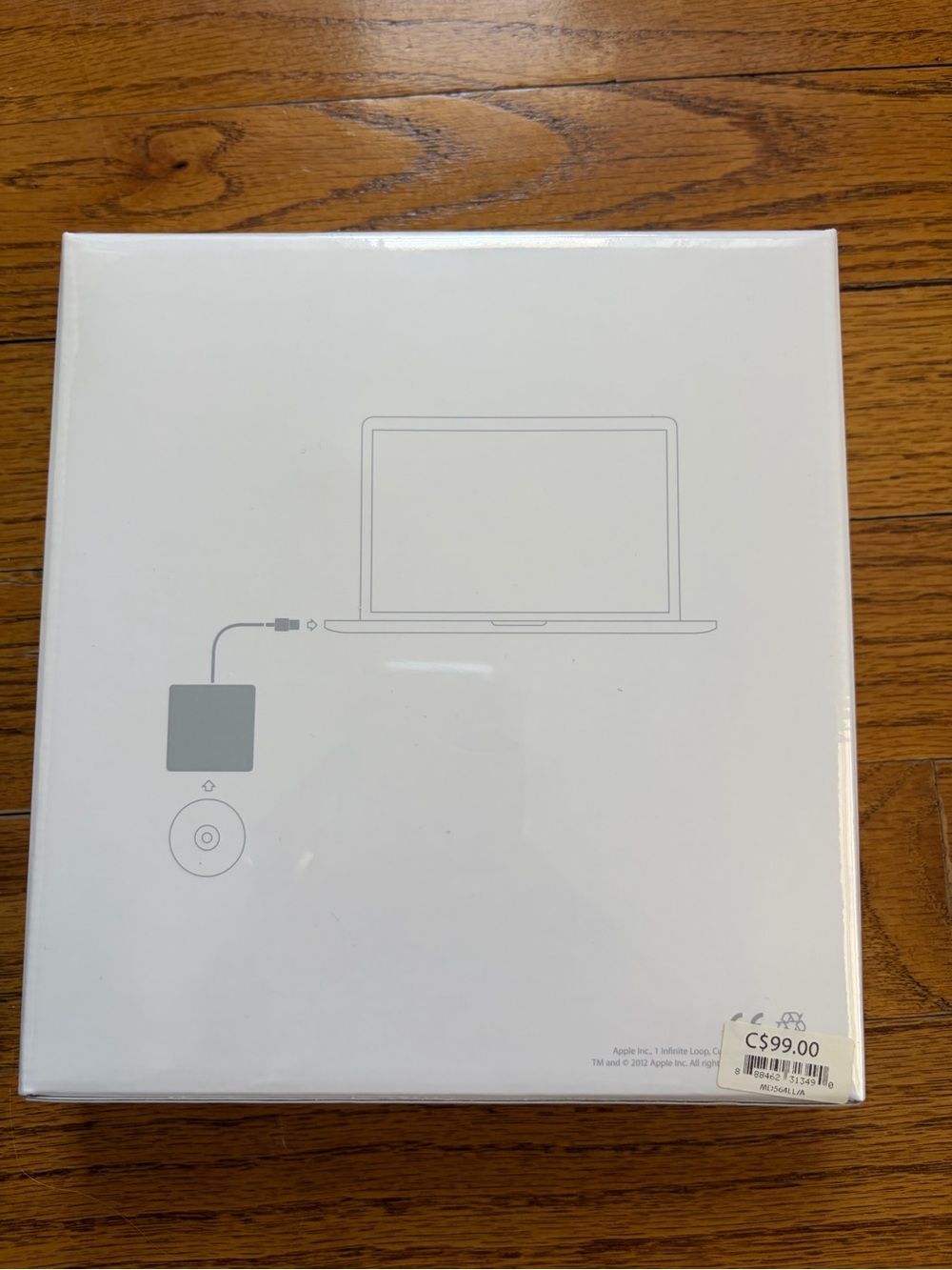 NWT Apple USB SuperDrive External Optical Drive - Silver - Picture 2 of 5
